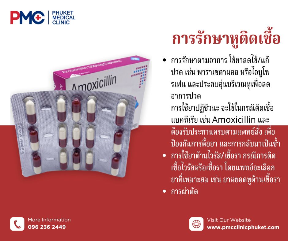 การรักษาหูติดเชื้อ